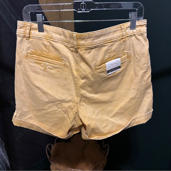 Anthro Relaxed Chino Shorts in Yellow Wash - Picture 5 of 5